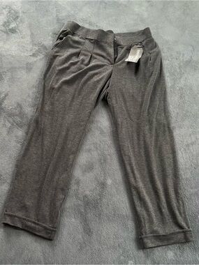 Avenue Womens Plus 14/ 16 Tall Charcoal Grey Pull On Legging Pants NWT